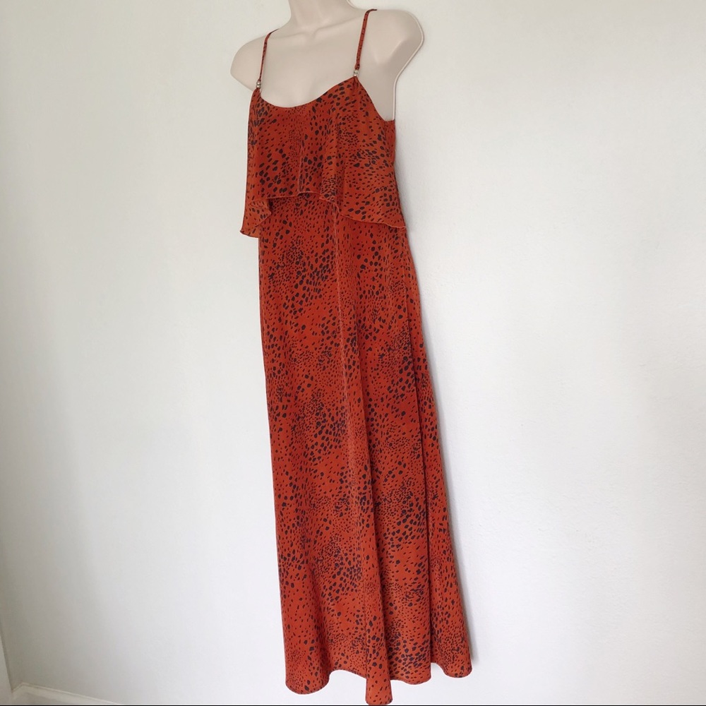 Cheetah Maxi Dress in Cinnabar Color - Picture 3 of 6